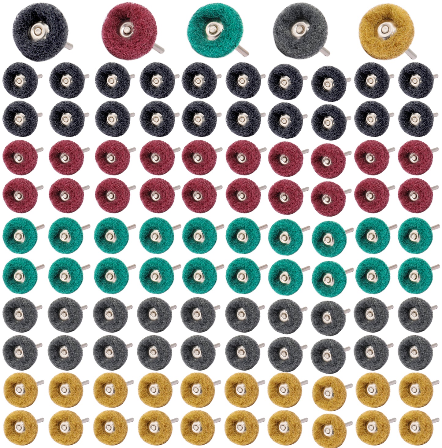 STEBRUAM Schleifscheibe-Polierschleifscheibe, Schleifmittel Polieren Räder 80/150/240/400/600 Körnung für Dremel Rotationswerkzeuge