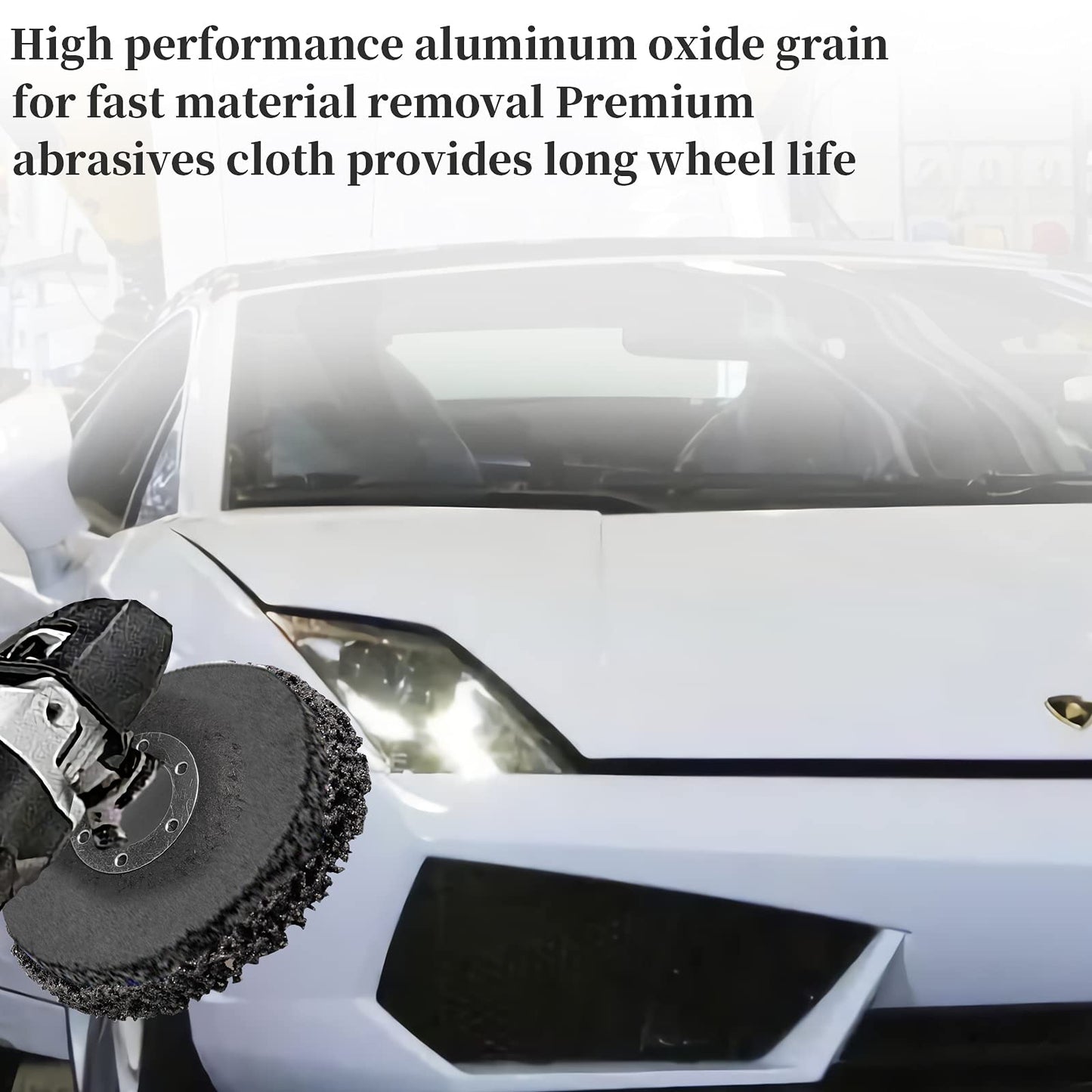 STEBRUAM15 Stücke 2 Zoll CSD-Scheibe Schleifscheibe, Lila/Blau/Schwarz Reinigungsscheibe Set, Oberflächenbearbeitung Oder Lackentfernung Polieren für Bohren Rollenschleifscheibe